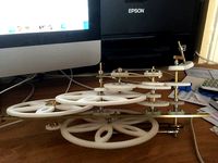 These are the gears I have used to create the earth arm of the orrery by jc10kv