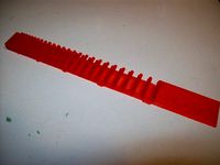 Edge gauge for designing slots .2 to 5 mm by .2mm steps by Peterthinks