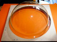 This is the Dome mounting board for 3D printer Enthos 6612 by Takeaway3DTech