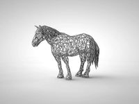 Wire Mesh Horse 5 inches by ascott25
