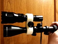 Flashlight Scope Clamp / Mount by mighty_mace