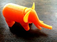 LeFabShop Elephant with thicker trunk by ericgus