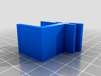 Rigidbot enclosure remix - heavy duty lower clip by ibraud