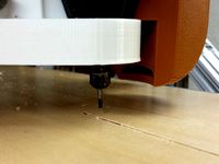 Dust Blower accessory for Dremel 4000 CNC mount by mstrperson