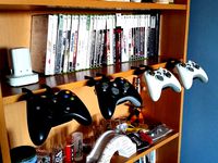 Xbox360/Xbox One/ Steam Controller controller holder for BILLY bookcase and JERKER desk by Jrubia