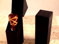 Presentation box to hold and display a custom turned bottle stopper by JohnDiamond