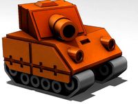 Tank Model from Advance Wars Game by MechEngineerMike