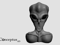 Mr. Gray Bust by Conceptus3D