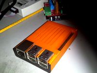 Raspberry PI Model B+ Sleeve case with IO Expansion connector exposed by RickyW