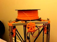 Kossel Mini Horizontal Spool Mount for 1515 and M3 by wayno_complaino
