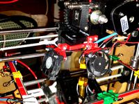 Simple adjustable double Fan mount for Prusa Graber I3 by MrBurnsAT
