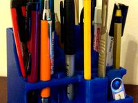 Desk Tidy for Pens, markers, rulers, and small hand tools by BrettCNC