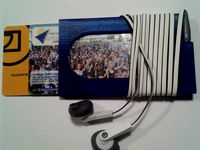 slim wallet & earbud holder by thibault56