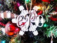 Monogram Snowflake Ornament by Proctor43
