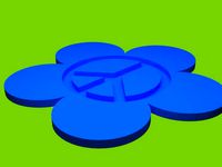 Peace flower power pad by bieli