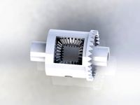 1:25 scale RC Differential for 3mm axel shafts (Updated diff gears) by abadgoat