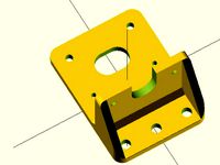 Remix of i3v 10" Prus Makerfarm X-Carriage with rounded corners & fillet welds by GeoDave