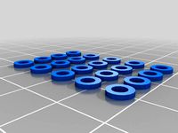 Washers for Rapide Lite 200 bed and Extruder by claytonanderson