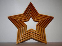Gyroscopic star ornament by Pel