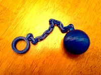 Ball And Chain V2 by 3DPrintLouisville