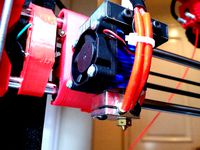 Bowden bracket/mount for e3dv6 by mokash770