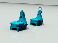 3D Printable Folding Iron Sights V1.1 by WirierEcho