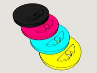 Color sample disc keyring by plastikelectrik