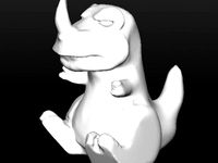 Grumpy Carnotaurus by thepixelschips