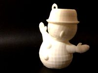 Snowman Ornament by budgiesarecool