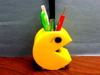 Pacman Toothbrush or Pencil Holder (2 color) by burnettb317
