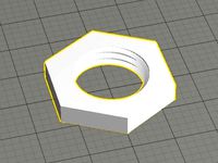 30mm x 1.5mm Spool Holder Nut by ModernGnome