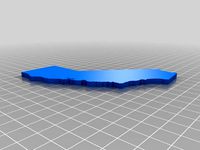 California 3D Model by Hollywood3DPrinting