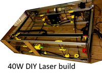 DIY 40W CNC Laser cutter, from bad to better with 3D printing by zilvertail