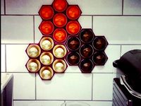 Nespresso Capsule Honeycomb Snowflake Wall Holder by antohneeo