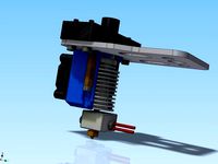 K8200/3Drag E3D v6 HotEnd extruder mount with fan by Area51