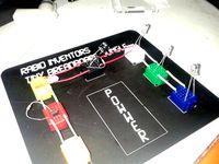 Laser Cut 25 Point Breadboard base by rabid_inventor