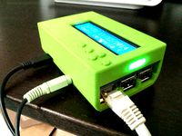 Case for Raspberry Pi B+ with Adafruit LCD + keypad kit by Gert-Jan