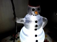 Cute big LED glowing snowman by Segeer