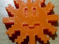 Pixel Christmas Sun by spghost