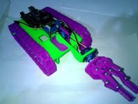 Arm for Arduino 3d printed modular tank chassis by konto89