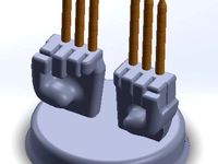Wolverine Claw Pencil Holder by sayol