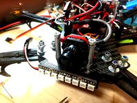 NeoPixel Stick mount for 5'' SpiderHex by MaxWinterstein