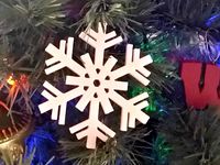 Laura's Snowflake Ornament 2014  by HoodRiver