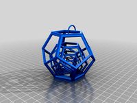dodecahedron keyring by geordielad