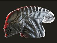 Alien Head by ideaform3d