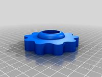 Knurled Knob for 1/4" bolt/stud by bigblack