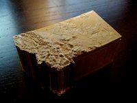 Montana Box with Topographic Mountains by jolars