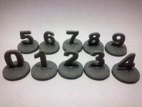 FlatMinis: Numbers by grumpyrobot