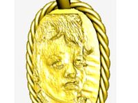 oval pendant with texture by isaachadad