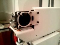 Extended Printrbot Simple Metal extruder fan mount with switch by arkteknik